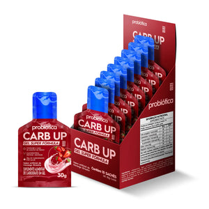Carb Up Gel Super Fórmula Display 10 Sachês de 30g Morango Silvestre Probiotica