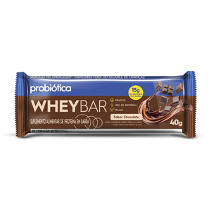 Whey Bar Chocolate 24 un. Probiótica