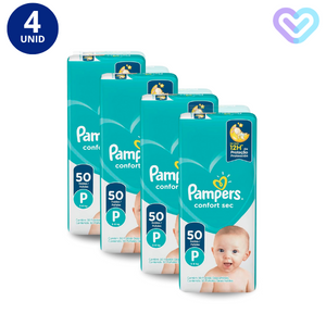 KIT 4X FRALDA PAMPERS CONFORT SEC