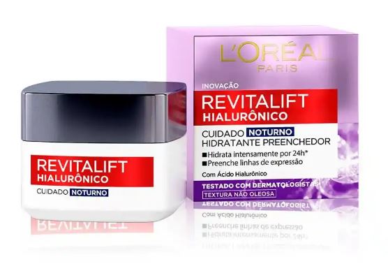 CREME FACIAL REVITALIFT HIALURÔNICO NOTURNO 49G L'ORÉAL PARIS