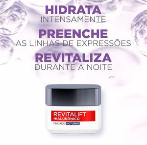 Creme Facial Revitalift Hialurônico Noturno 49g L'Oréal Paris