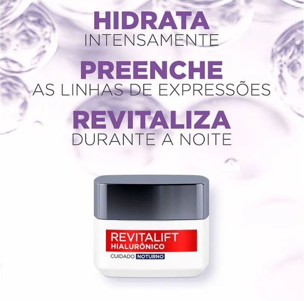 Creme Facial Revitalift Hialurônico Noturno 49g L'Oréal Paris