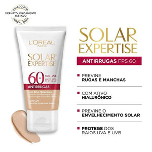 Protetor Solar Facial FPS60 Solar Expertise Antirrugas L'Oréal Paris