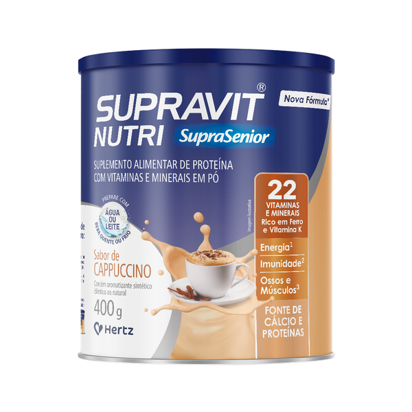 SUPRAVIT NUTRI CAPPUCINO LATA 400G - HERTZ