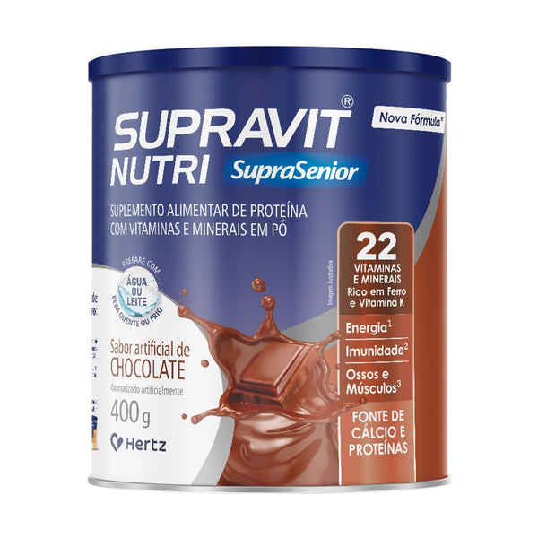 SUPRAVIT NUTRI CHOCOLATE LATA 400G - HERTZ