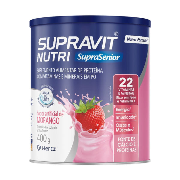SUPRAVIT NUTRI MORANGO LATA 400G - HERTZ