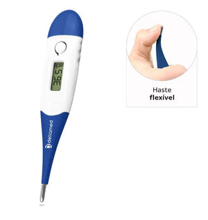 TERMOMETRO CLINICO HASTE FLEXIVEL AZUL DELLAMED