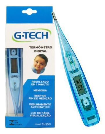 TERMOMETRO CLINICO DIGITAL AZUL TH150 G-TECH