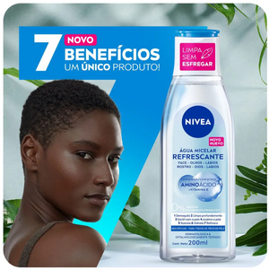 ÁGUA MICELAR FACIAL 7EM1 REFRESCANTE S/ PERFUME 200ML NIVEA