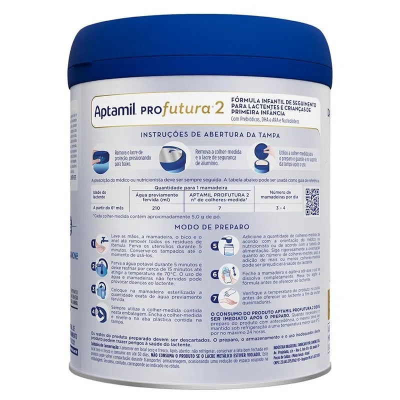 KIT 4X APTAMIL PROFUTURA 2 800 GRAMAS BR