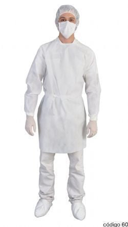 AVENTAL M/L 20G C/10 1,10M BCO NOBRE (P.LASTEX)