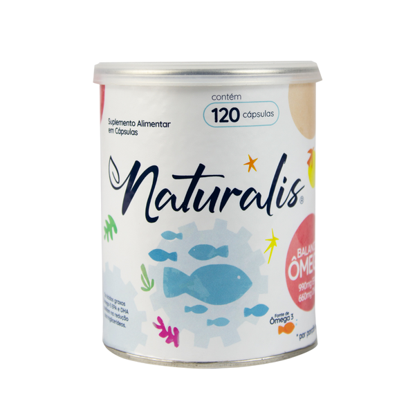 Ômega 3 Balanced 120 Cápsulas EPA DHA Naturalis
