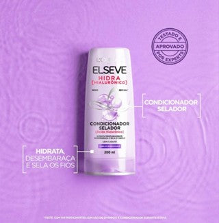 Kit Elseve L'Oréal Paris Hidra Hialurônico - Shampoo 200ml + Condicionador 200ml