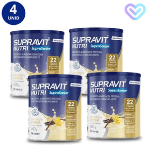 4X SUPRAVIT NUTRI BAUNILHA LATA 400G - HERTZ