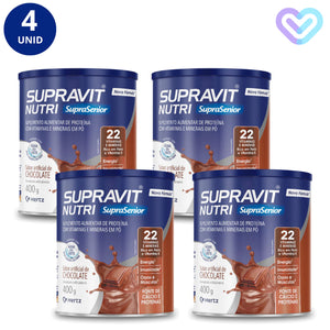 4X SUPRAVIT NUTRI CHOCOLATE LATA 400G - HERTZ