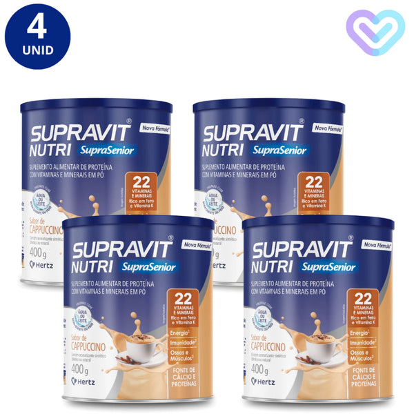4X SUPRAVIT NUTRI CAPPUCINO LATA 400G - HERTZ