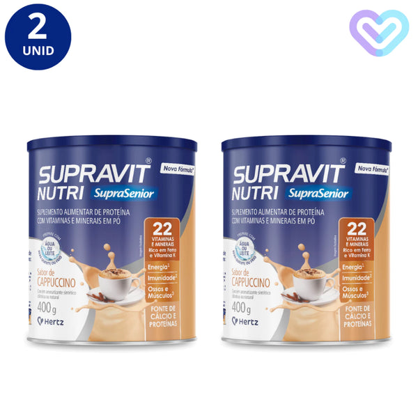 2X SUPRAVIT NUTRI CAPPUCINO LATA 400G - HERTZ
