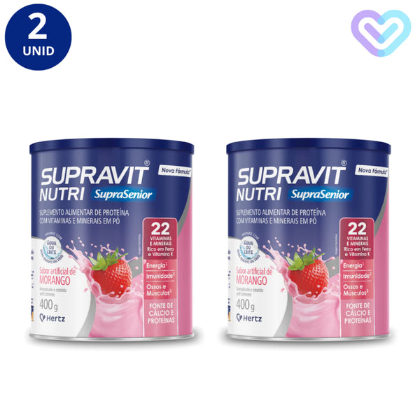 2X SUPRAVIT NUTRI MORANGO LATA 400G - HERTZ