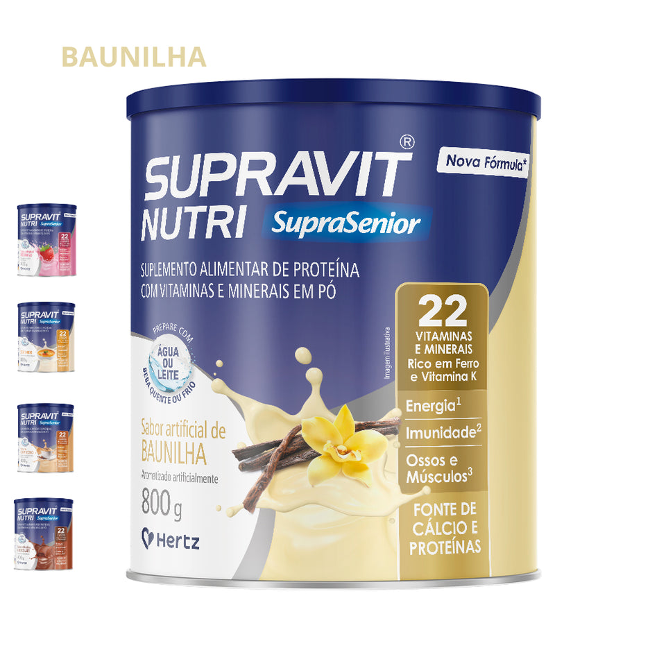 SUPRAVIT NUTRI BAUNILHA LATA 400G - HERTZ