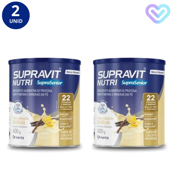 2X SUPRAVIT NUTRI BAUNILHA LATA 400G - HERTZ