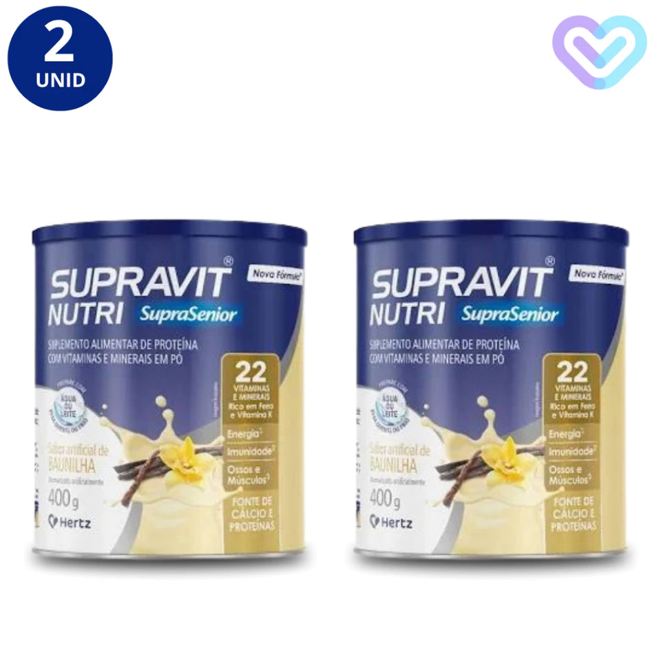2X SUPRAVIT NUTRI BAUNILHA LATA 400G - HERTZ