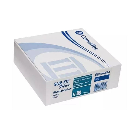 Surfit Plus Placa Stomahesive 70mm c/ Adesivo Microposo Cx. c/5 un. Convatec