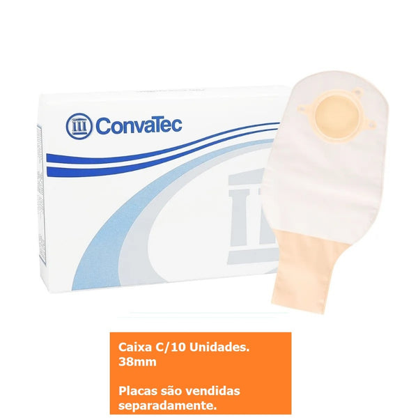 Caixa c/10 SURFIT PLUS BOLSA P/ COLOSTOMIA DRENAVEL OPACA 38MM CONVATEC
