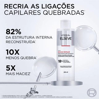Kit Elseve Bond Repair L'Oréal  Pré Shampoo 200ml + Shampoo 250ml + Condicionador 200ml + Máscara Tratamento 200g