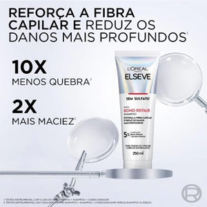Kit Elseve Bond Repair L'Oréal  Pré Shampoo 200ml + Shampoo 250ml + Condicionador 200ml + Máscara Tratamento 200g