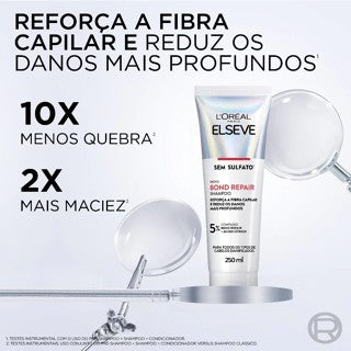 Kit Elseve Bond Repair L'Oréal  Pré Shampoo 200ml + Shampoo 250ml + Condicionador 200ml + Máscara Tratamento 200g