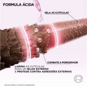 Kit Glycolic Gloss Elseve L'Oréal Paris - Shampoo 200ml + Condicionador 200ml + Creme de Tratamento 300g