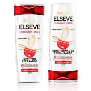 Kit Reparação Total 5 L'Oréal Paris Elseve Shampoo 200ml + Condicionador 200ml