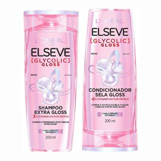 Kit Glycolic Gloss Elseve L'Oréal Paris - Shampoo 200ml + Condicionador 200ml