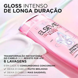 Kit Glycolic Gloss Elseve L'Oréal Paris - Shampoo 200ml + Condicionador 200ml