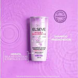 Kit Elseve L'Oréal Paris Hidra Hialurônico - Shampoo 200ml + Condicionador 200ml