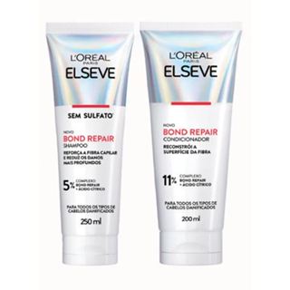 Kit Elseve L'Oréal Paris Bond Repair Shampoo 250ml + Condicionador 200ml