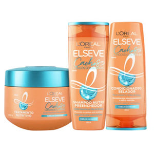 Kit Cachos dos Sonhos L'Oréal Paris - Shampoo 200ml + Condicionador 200ml + Creme de Tratamento 300g