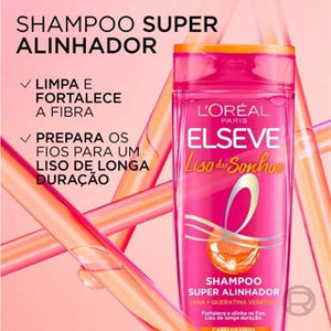 Kit Liso dos Sonhos Elseve L'Oréal Paris - Shampoo 200ml + Condicionador 200ml + Creme para Pentear 250ml