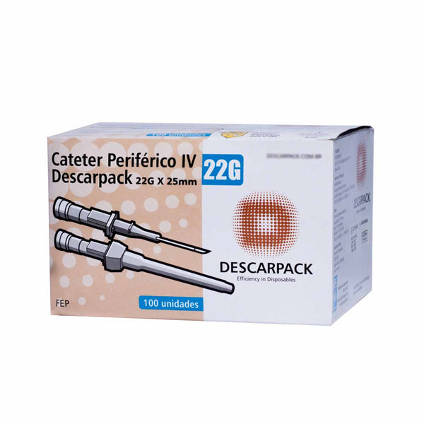 CATETER IV 22G C/100-DESCARPACK