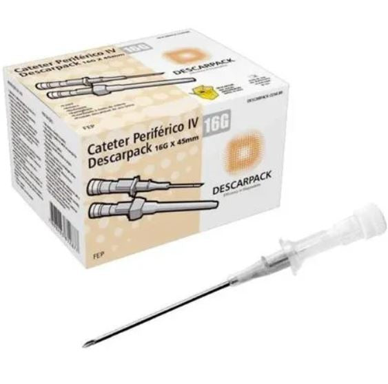 CATETER IV 16G C/100-DESCARPACK