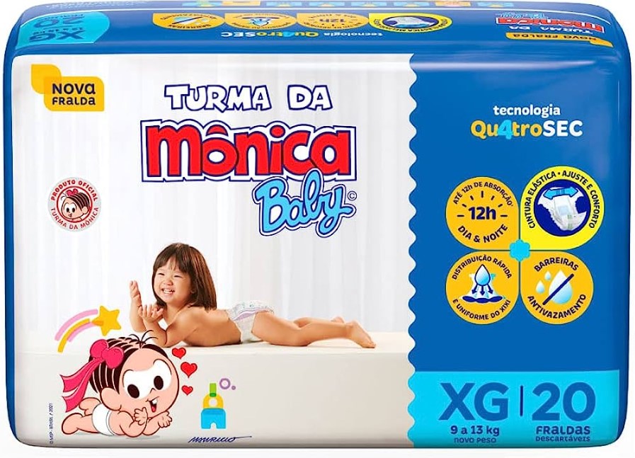 TURMA DA MÔNICA FRALDA JUMBO