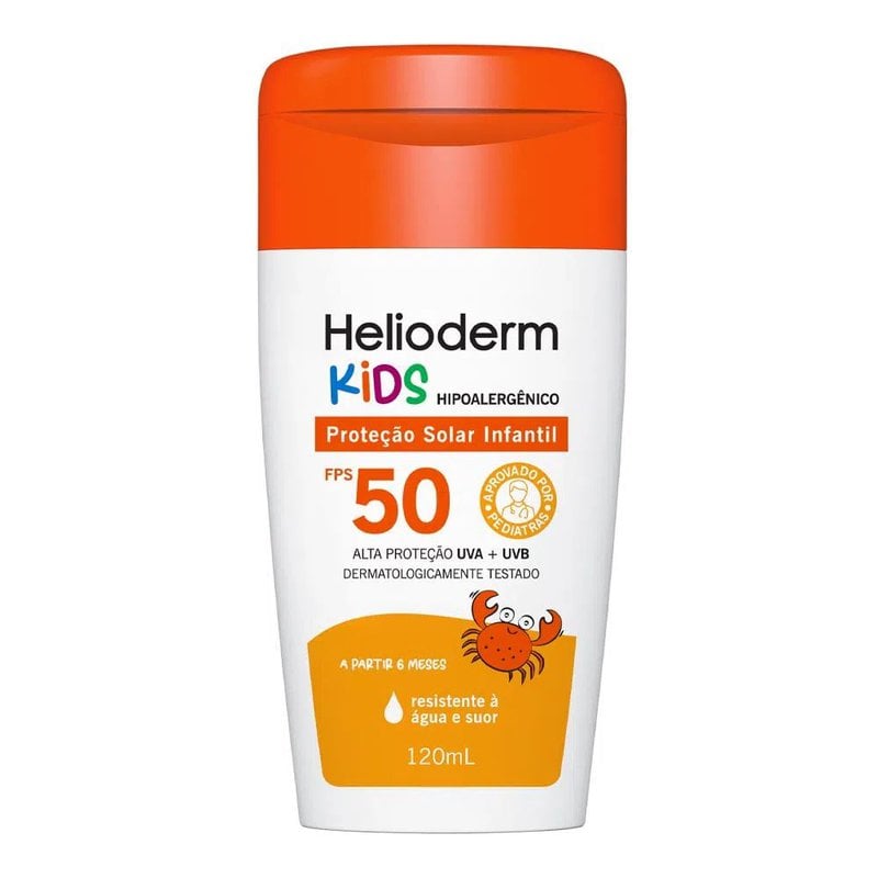 Protetor Solar Infantil Helioderm Kids 50FPS 120ml - Kley Hertz