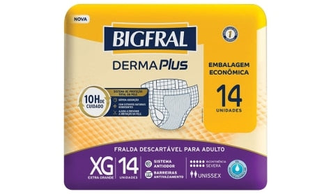 BIGFRAL DERMA PLUS ECONÔMICA XG PCT C/14 UN